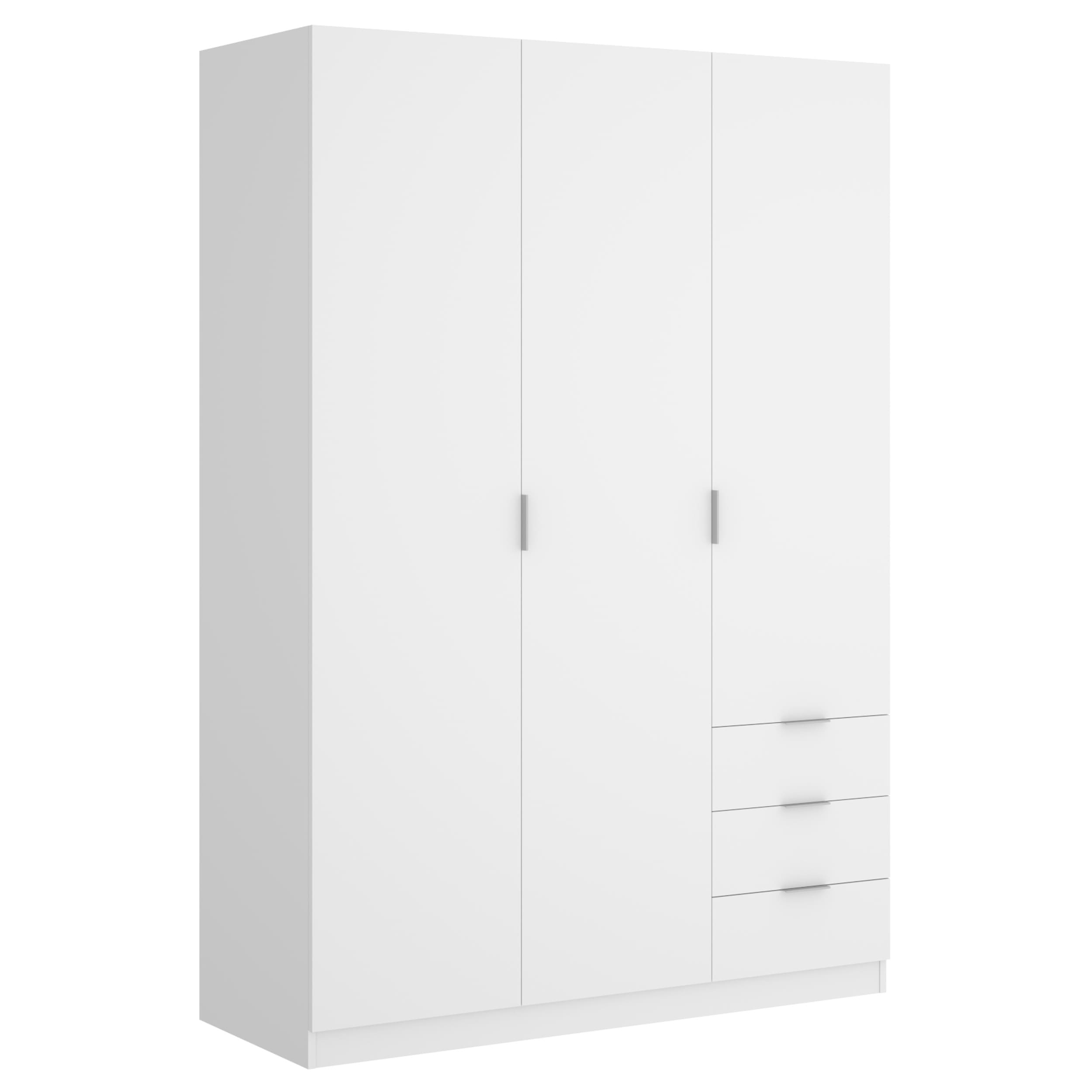 Armario 3 puertas y 3 cajones Essen Blanco fb