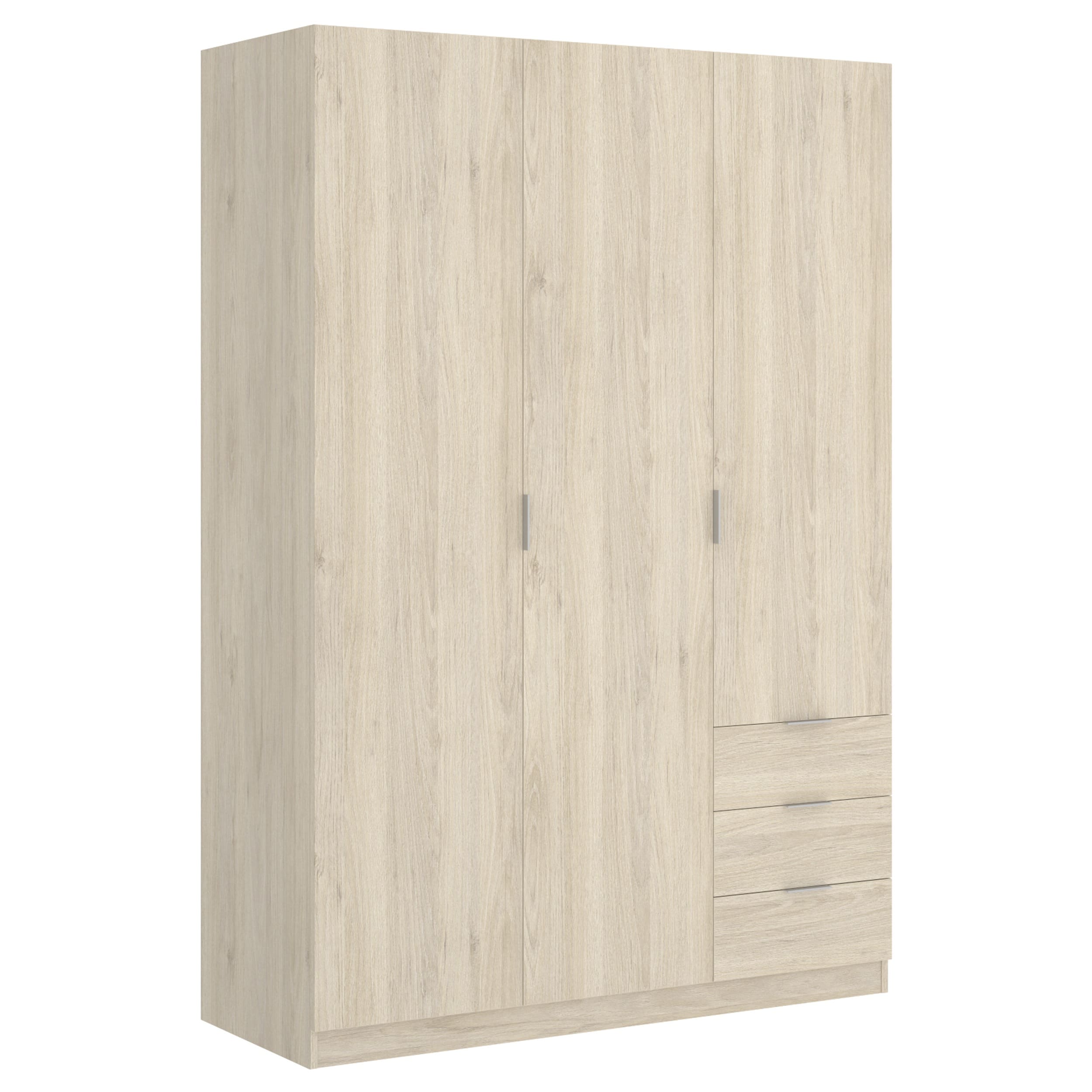 Armario 3 puertas y 3 cajones Essen roble fb