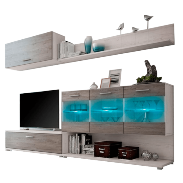 Mueble comedor Zafiro Andersen Pino Gris