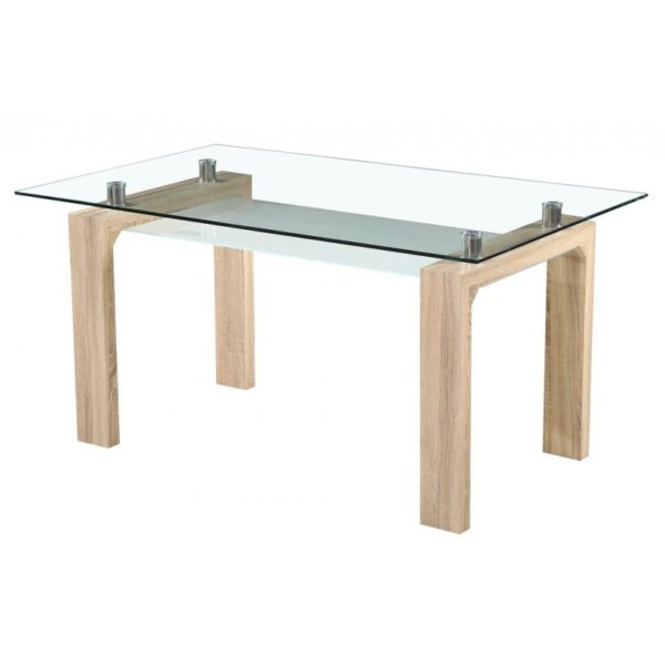 Mesa de comedor de cristal Sensei Mirakemueble