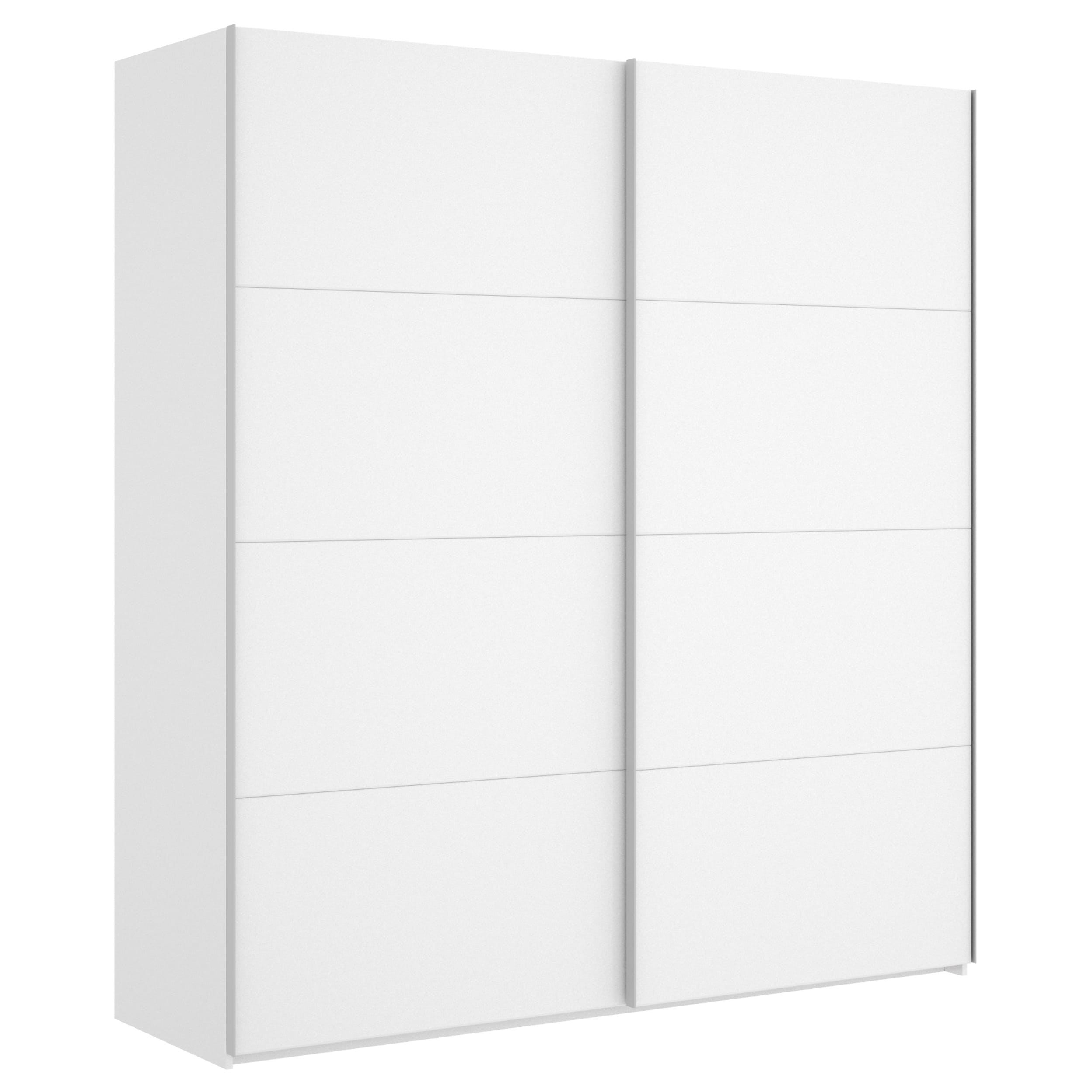 Armario de puertas correderas Slide 180 cm blanco brillo