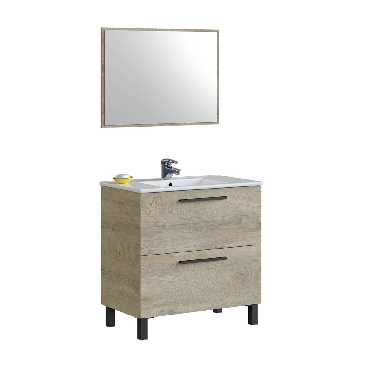 305422C Mueble baño Air Roble Mirakemueble