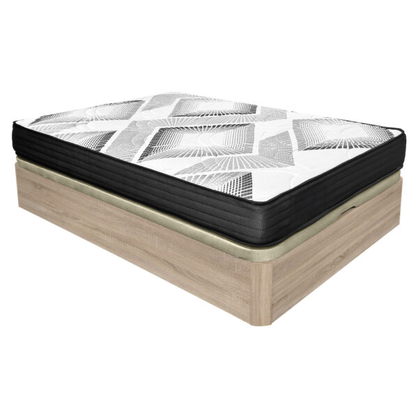 Pack Canapé Abatible Sanz- Gran capacidad + Colchón Boxvisco Reversible - Viscoelástico - Muelles ensacados  Cambria